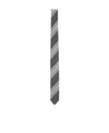Thom Browne Diagonal Stripe Pattern Tie In Black