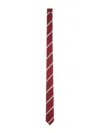 Thom Browne Diagonal Striped Silk Tie With Slim Width