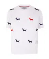 Thom Browne Cotton Milano Short Sleeved T-shirt In White