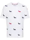 Thom Browne T-shirt With Dachshunds In White