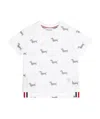 Thom Browne Dog-print Short-sleeve T-shirt In White