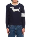 Thom Browne Navy Blue Doggy Crewneck Sweater