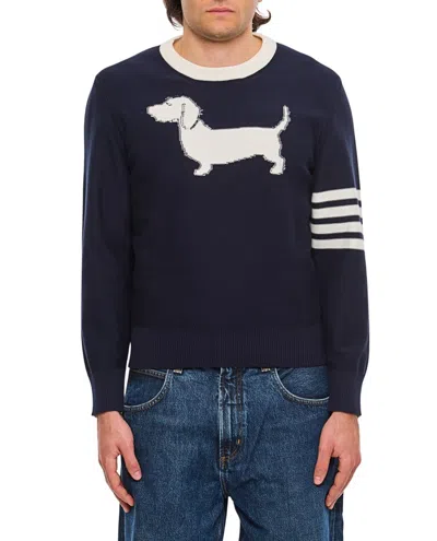 THOM BROWNE DOGGY CREWNECK SWEATER