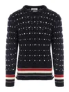 Thom Browne Sweaters In Dark Blue