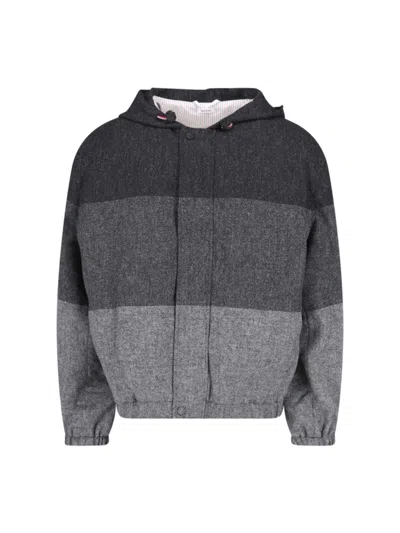 Thom Browne Donegal Tweed" Blazer - Gray