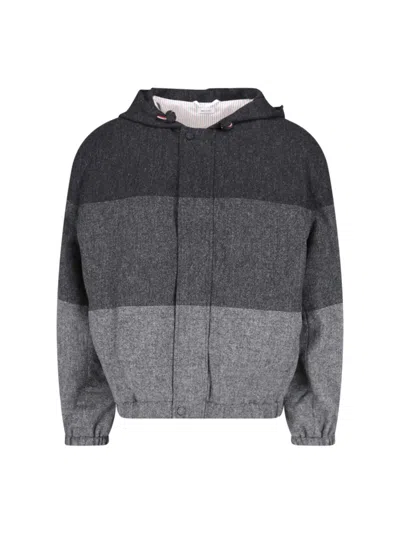 Thom Browne "donegal Tweed" Blazer – Gray In Grey