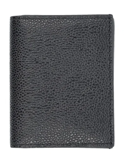 Thom Browne Double Cardholder In Black