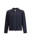 Thom Browne Minimalist Ribbed Sweater With Classic Fit In Blue