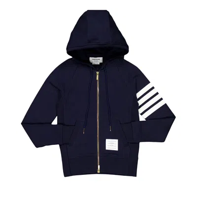 Pre-owned Thom Browne Double Face Full Zip Up Knitwear 'navy' | Blue | Men's Size 3