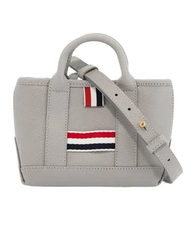 Thom Browne Double-handle Cross-body Bag In Gray