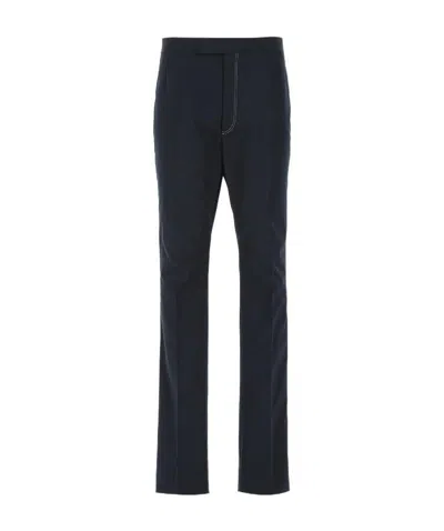 Thom Browne Double Needle Typewriter Trousers In Black