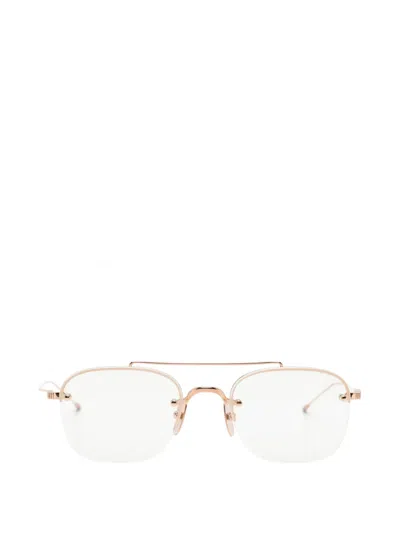 Thom Browne Double-bridge Glasses In Pink
