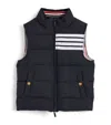 Thom Browne Stripe-print Down Gilet In Navy