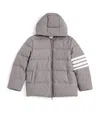 Thom Browne Down 4-bar Puffer Jacket In Grey