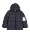 Thom Browne Down 4-bar Puffer Jacket In Navy