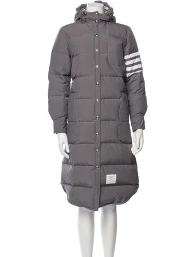 Pre-owned Thom Browne Down Coat In Gray