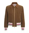 Thom Browne Down Corduroy Jacket In Brown