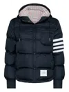 Thom Browne Down Hooded Jacket In Multi