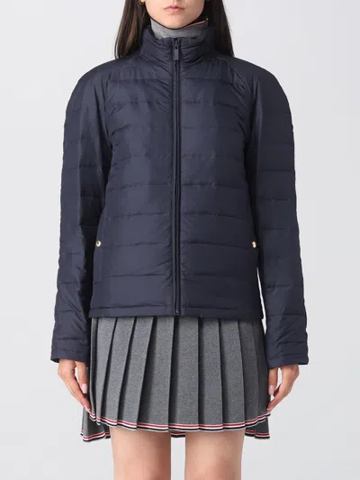 THOM BROWNE DOWN JACKET IN ULTRALIGHT TECH NYLON,E49568009