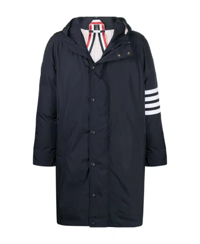 THOM BROWNE THOM BROWNE 4-BAR HOODED PARKA COAT