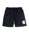 Thom Browne Drawcord Waistband Rugby Shorts In Blue