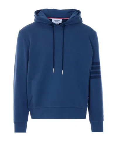 THOM BROWNE THOM BROWNE	LOGO PATCH DRAWSTRING HOODIE