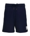 Thom Browne Waffle-effect Drawstring Shorts In Black