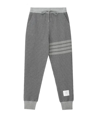 Thom Browne Drawstring Waist-edge Sweatpants In Gray