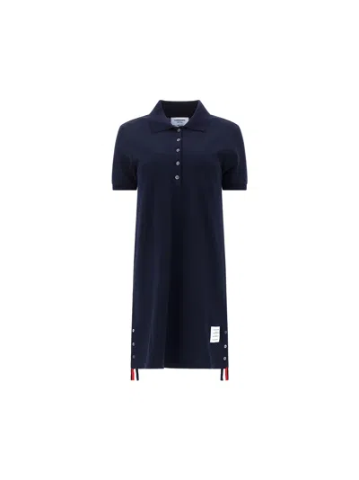 Thom Browne Dress In Blue