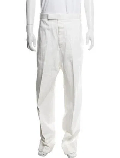 Pre-owned Thom Browne Dress Pants In White