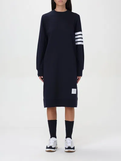 Thom Browne Dress  Woman Color Blue In Navy