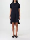 Thom Browne Mini Jacquard Knit Polo Dress In In Blau