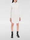 Thom Browne Oxford Cotton Mini Shirt Dress In White