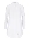 THOM BROWNE THOM BROWNE RWB COTTON SHIRT DRESS