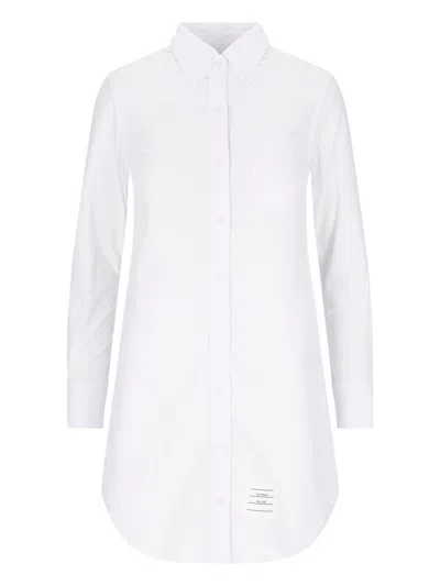 THOM BROWNE THOM BROWNE RWB COTTON SHIRT DRESS