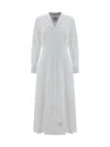 Thom Browne Pleated Cotton-poplin Midi Shirt Dress