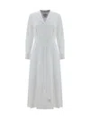Thom Browne Pleated Cotton-poplin Midi Shirt Dress