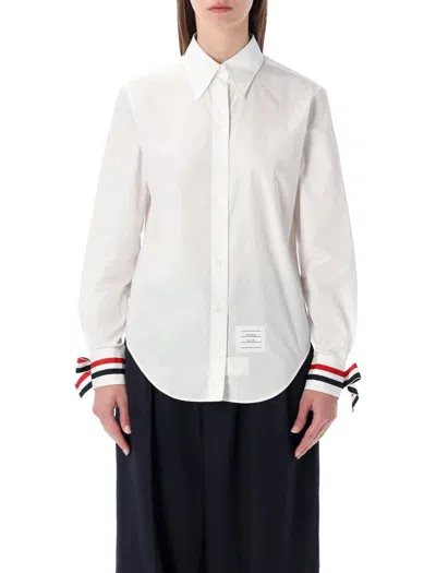 THOM BROWNE THOM BROWNE EASY-FIT POINT COLLAR SHIRT