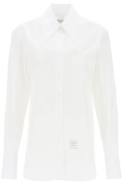 Thom Browne Easy Fit Poplin Shirt In White
