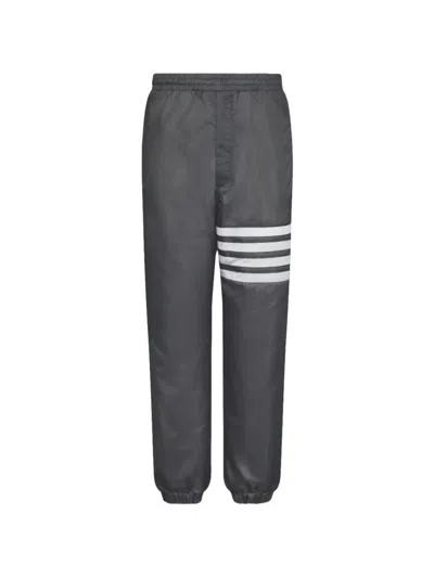 Thom Browne Elasticated-cuffs Track Pants In Gray