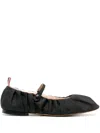 Thom Browne Women's Elegant Calf Leather Ballerinas