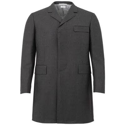 Thom Browne Elegant Gray Wool Jacket For Men