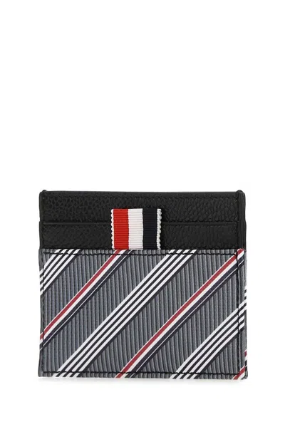 Thom Browne Elegant Mini Wallet In Med Grey