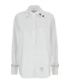 Thom Browne Embellished Shirt In White