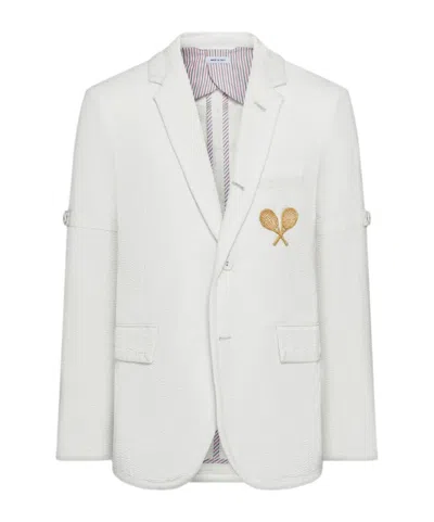 THOM BROWNE EMBROIDERED BLAZER