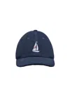 Thom Browne Embroidered Corduroy Cap In Blue