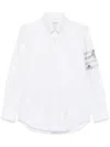 Thom Browne Embroidered-motif Shirt - Men's - Cotton In White