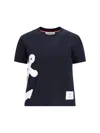 THOM BROWNE 'EMBROIDERY ANCHOR' T-SHIRT