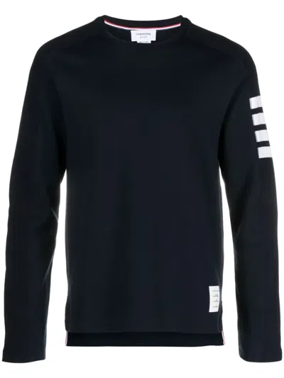 Thom Browne Classic 4-bar Sweatshirt In Blue