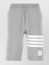 Thom Browne Light Gray Loopback Cotton Sweatshorts In Grey